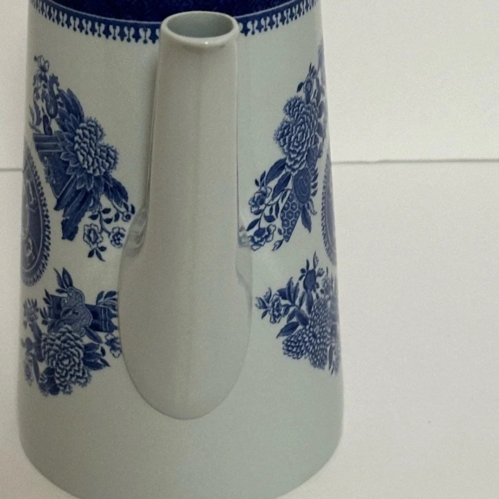 Spode Fitzhugh Blue & White Coffee Pot - Picture 6 of 8